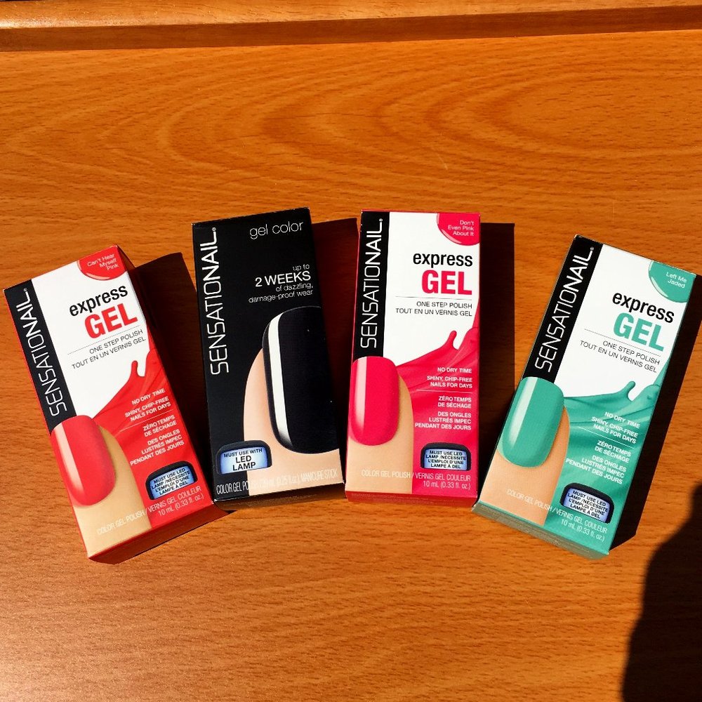 Sensational Lot of 4 New in Box Gel Nail Polish